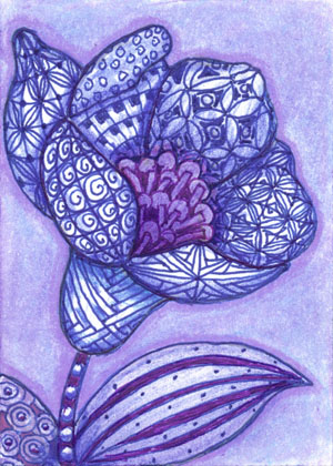 Blue and Purple April Entry