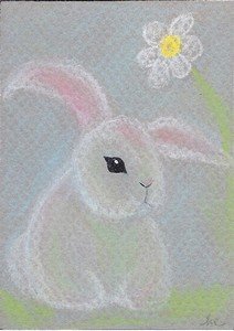 Bunny in pastels