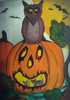 Carved Pumpkin Swap Cards