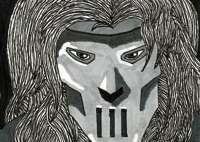 Casey Jones In Monochrome