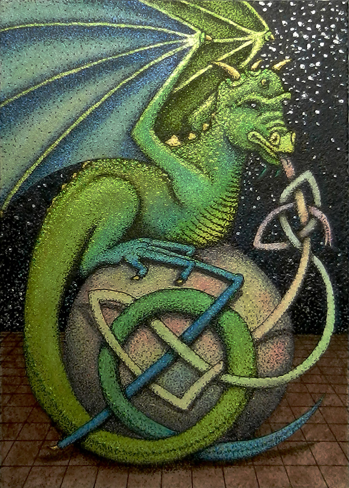 Celtic Dragon on Sphere