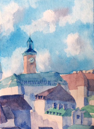 City with the clock tower