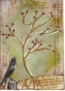 Crow and Cherry Blossom