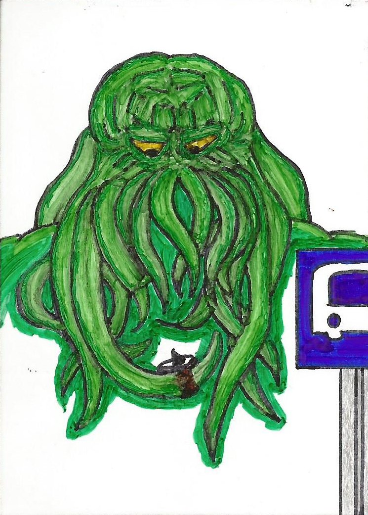 Cthulhu waits... for a bus.