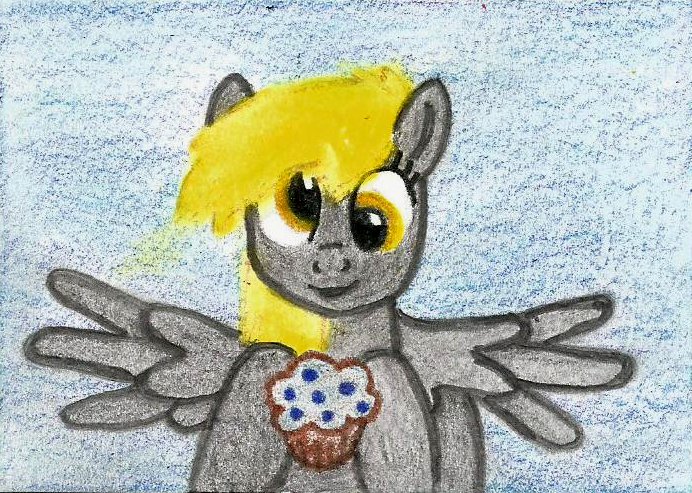 Derpy Gets A Blueberry Muffin!