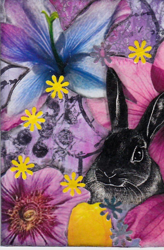 Easter 01 black bunny with flowers.jpg