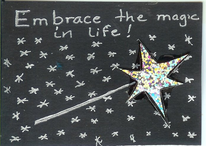 Embrace the magic black and silver to okwiccan