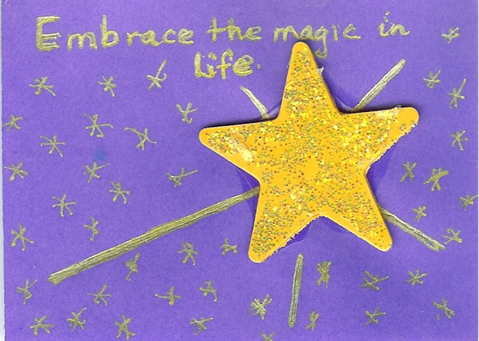 Embrace the magic purple and gold