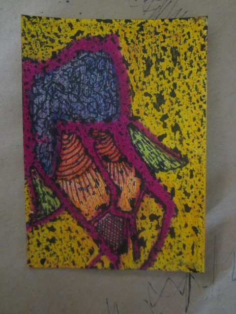 Faces with Wax and Ink