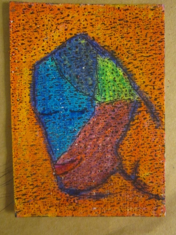 Faces with Wax and Ink