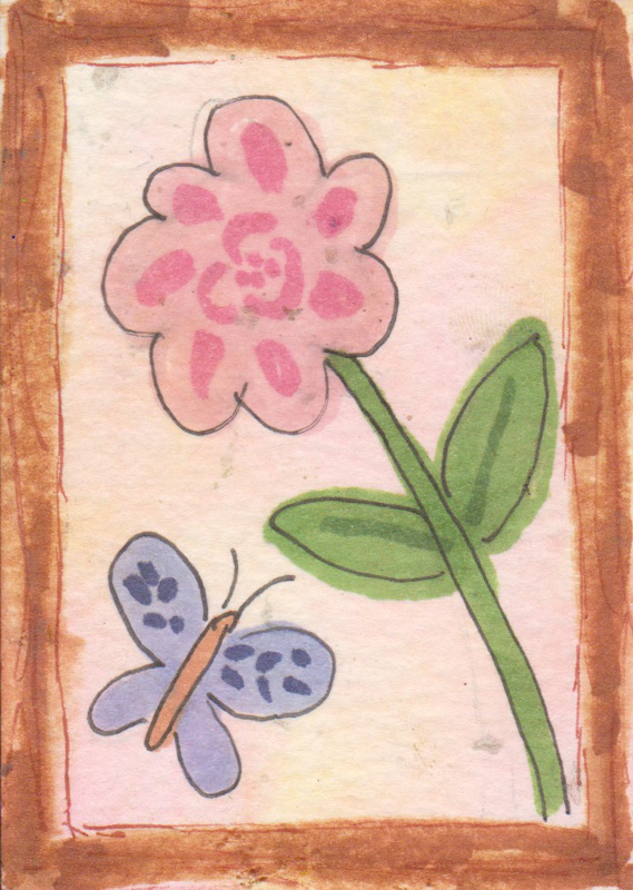 Flower and Butterfly (Handdrawn version)