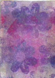 Flower embossing. Made by my niece Gabes.