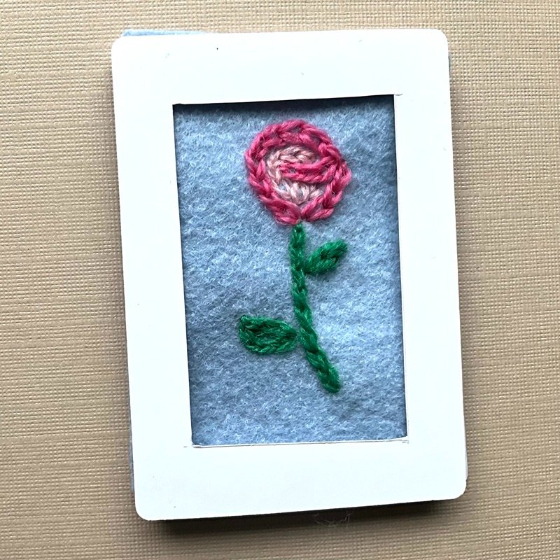 Flower with Floating Frame