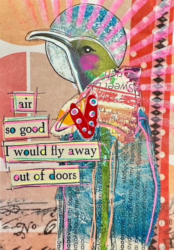 Fly away out of doors