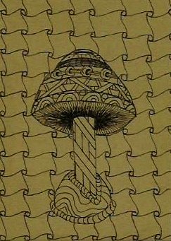 For Jewels' Zentangle Mushrooms and Toadstools swap