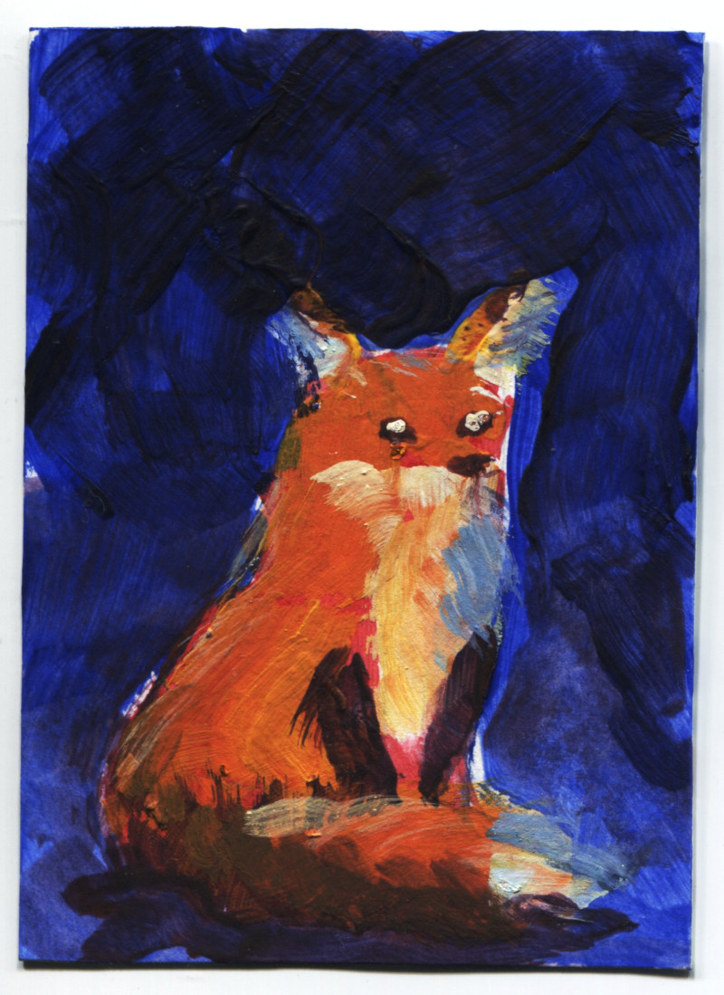 Fox, sit!