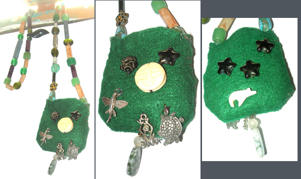 Green Earth Amulet Bag