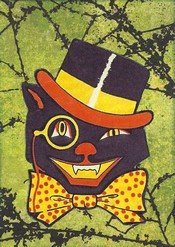 Halloween cat in hat