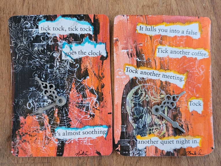 Halloween inspired art cards