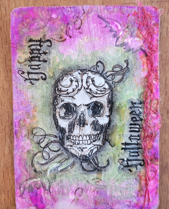 Halloween inspired art cards