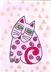 HC athon Mood Cat-Pink