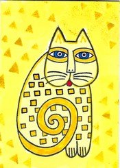 HC athon Mood Cat-Yellow