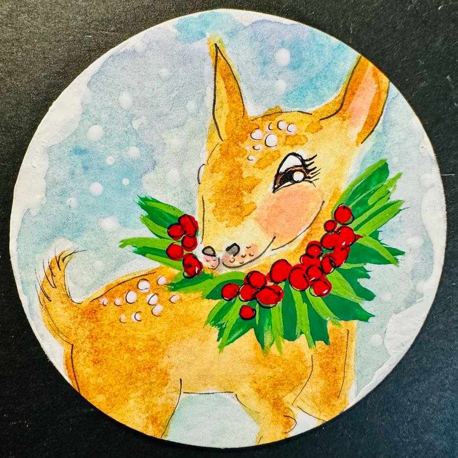 Holly Deer Art Coin