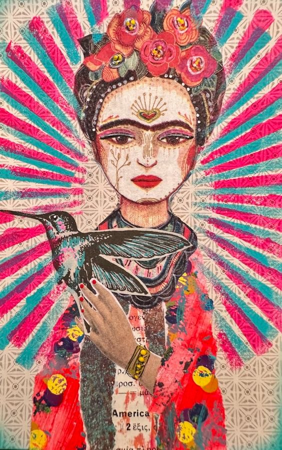 Hummingbird Frida Postcard