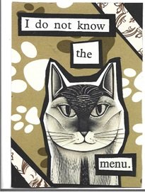 "I Do Not Know the Menu" --The Cat's Meow swap