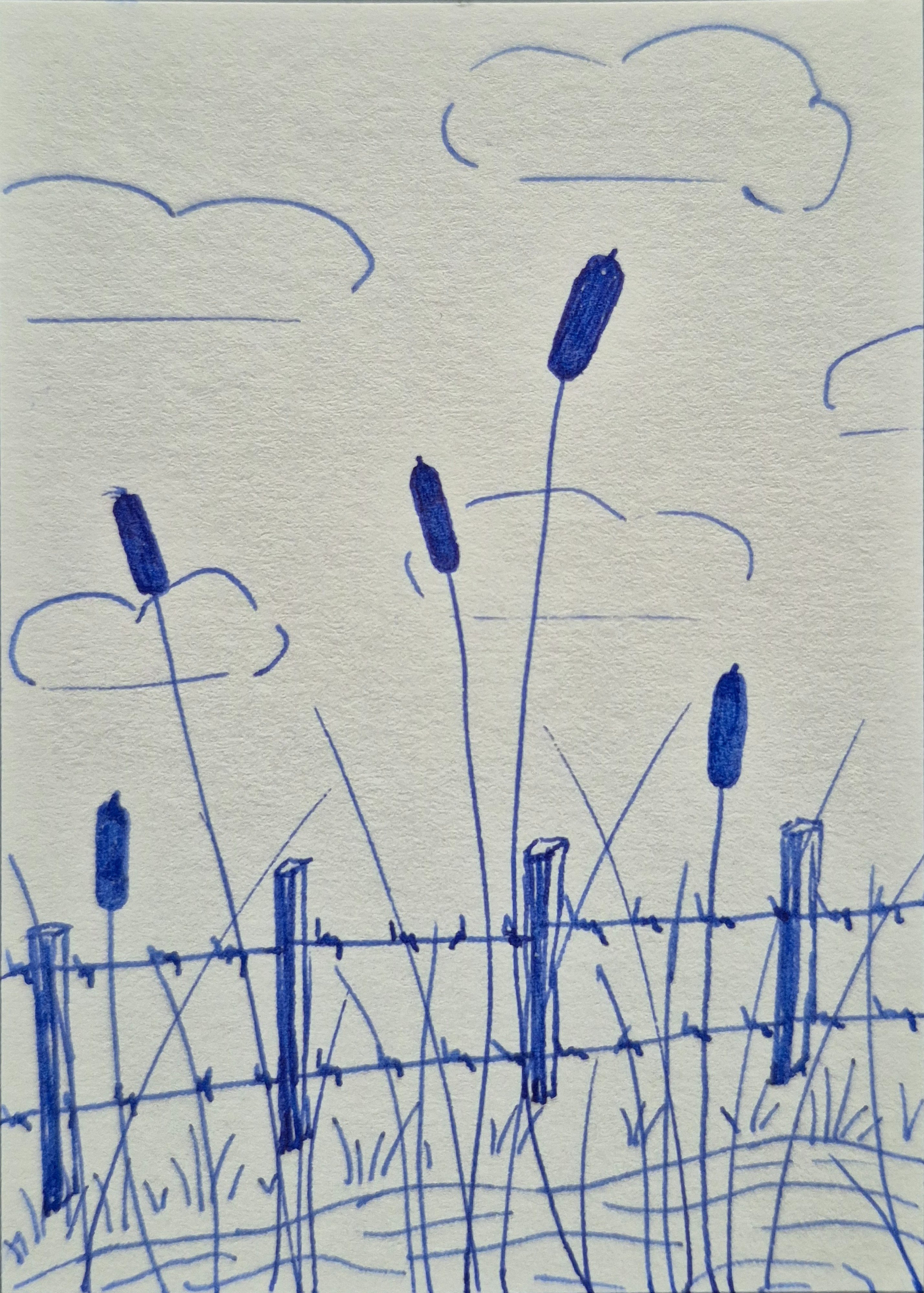 Ink cattails
