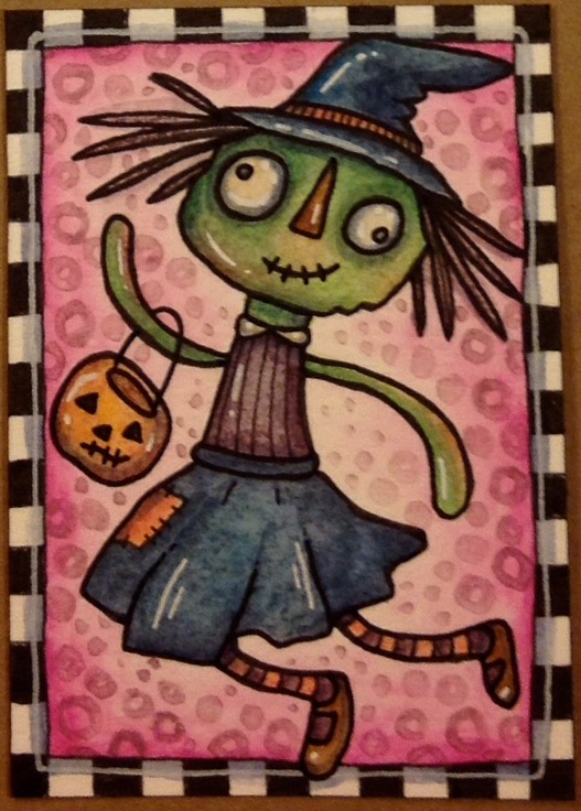 Junker-Jane Style Halloween Character ATCs