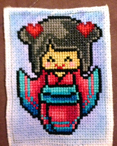 Kokeshi Cross Stitch