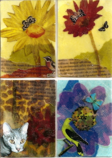 Layered Beeswax Collage