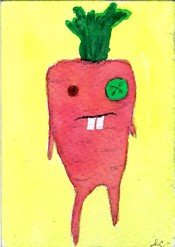 LDATART Funky Veggies - Carrot