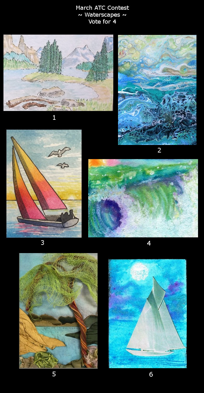 March 2018 ATC Contest~Waterscapes