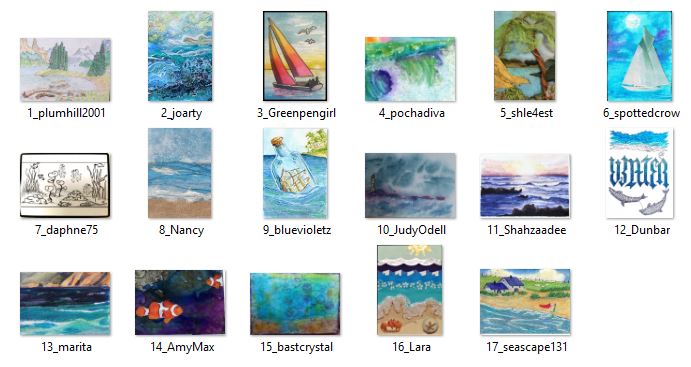 March 2018 ATC Contest~Waterscapes