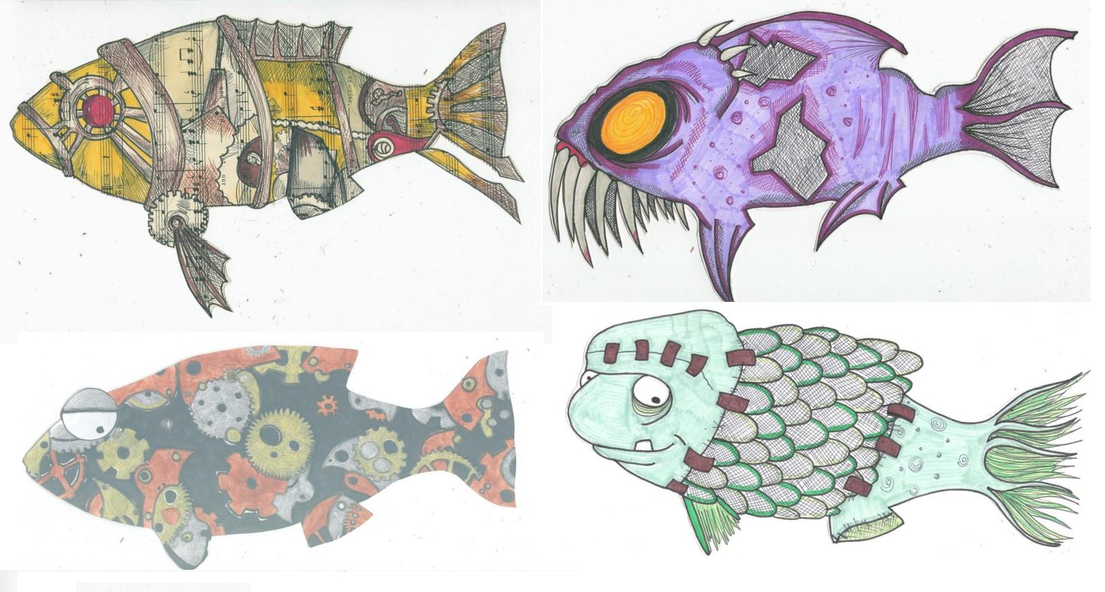 Mixed media Fish