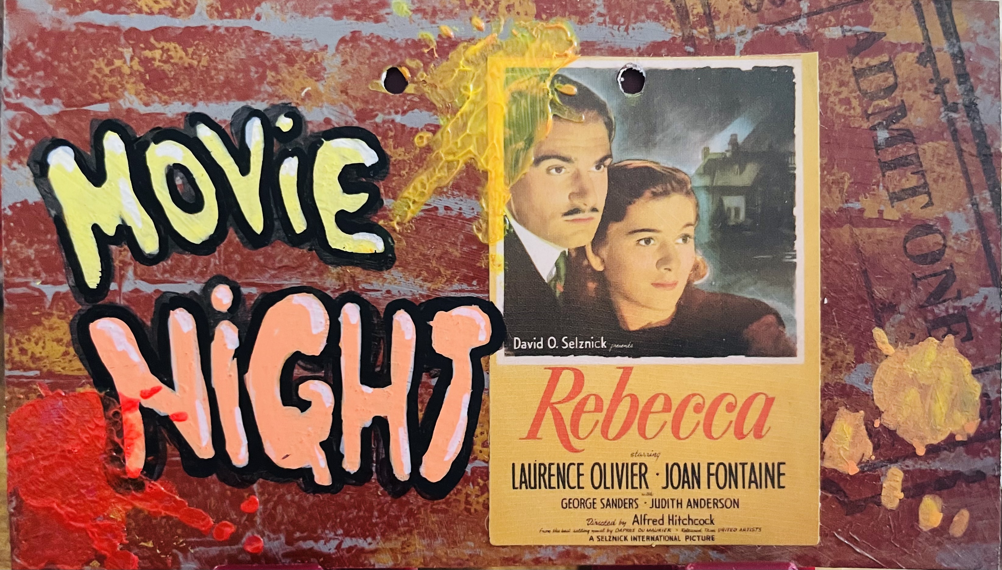 Movie night graffiti