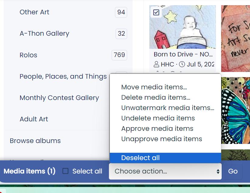 moving item to another album