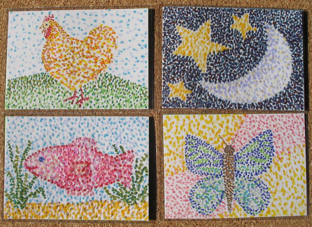 my first  pointillisms