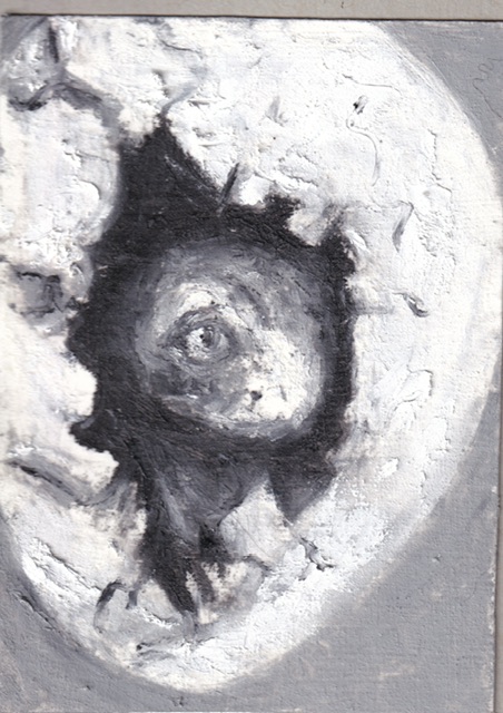 Oil sticks (on gesso)