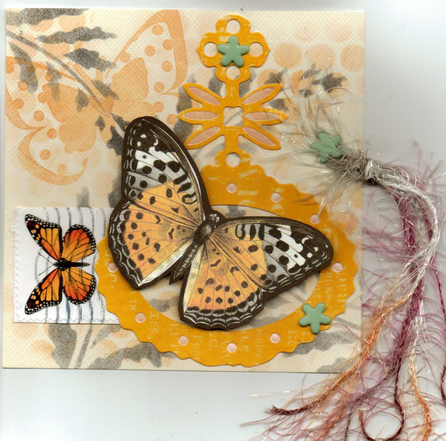 orange butterflies chunky
