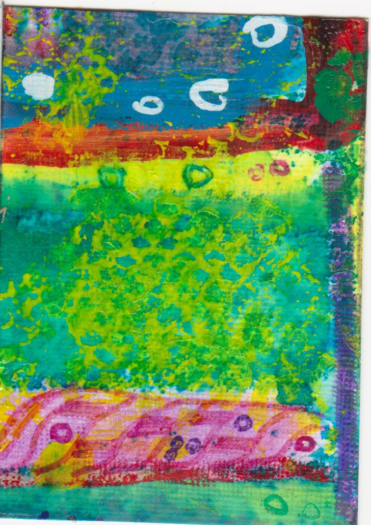 Paint and Pens Abstract Swap