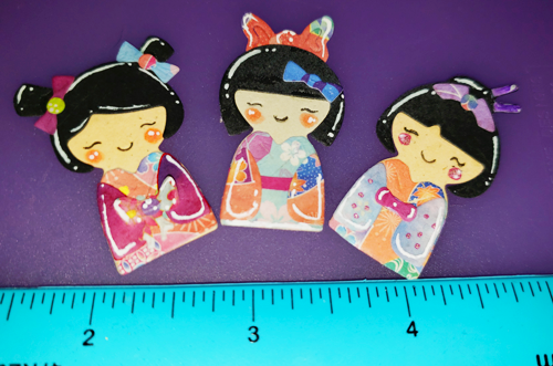 paper kokeshi dolls