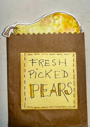 pear:bag:surprise-ATC using three words