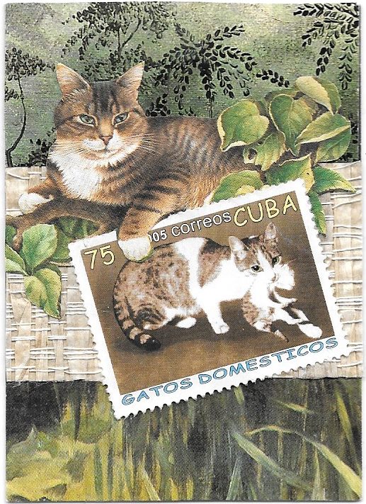Postage Stamp ATCs Swap - Cats