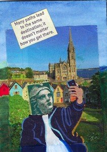 Postage Stamp folks - selfie