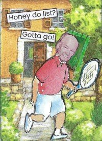 Postage Stamp People 2 - honey do list
