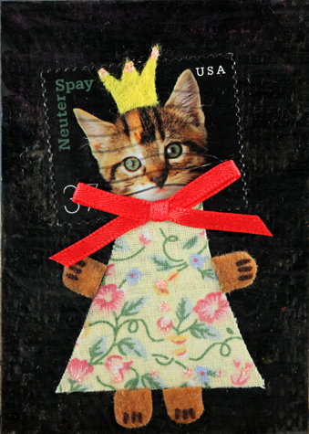 PRINCESS Kitty Stamp Collage