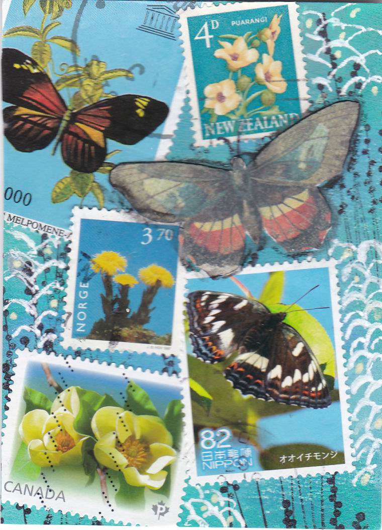 PS ATHON 9 butterlies on blue